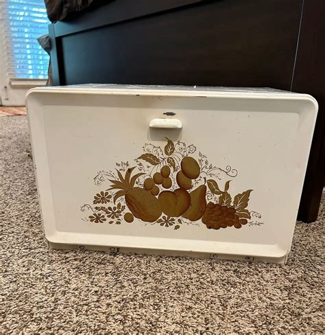 ransburg metal bread box|metal ransburg bread box for sale .